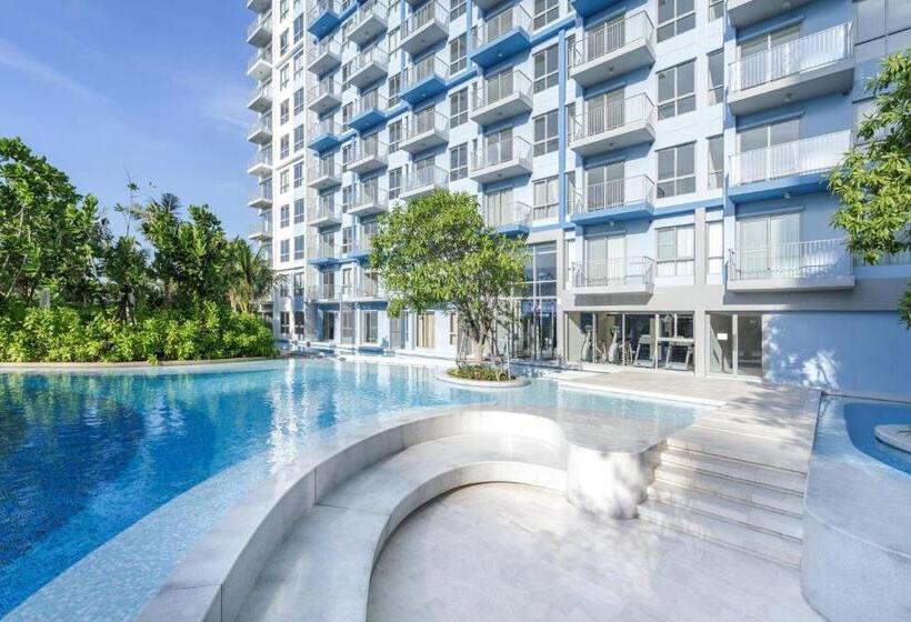 프리미엄 아파트 1 베드룸 바다 뷰, Blue Condo Thew Talay Seaview By Bigbike