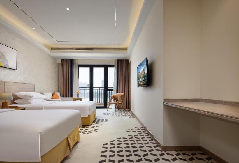 标准间带湖景, Q Box Ningbo Hangzhou Bay