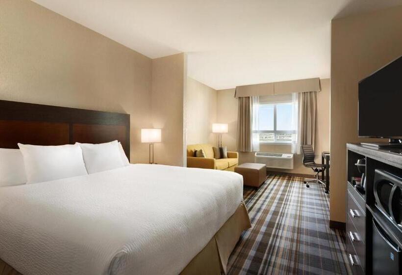 キングサイズベッドのデラックスルーム, Fairfield Inn & Suites By Marriott Airdrie