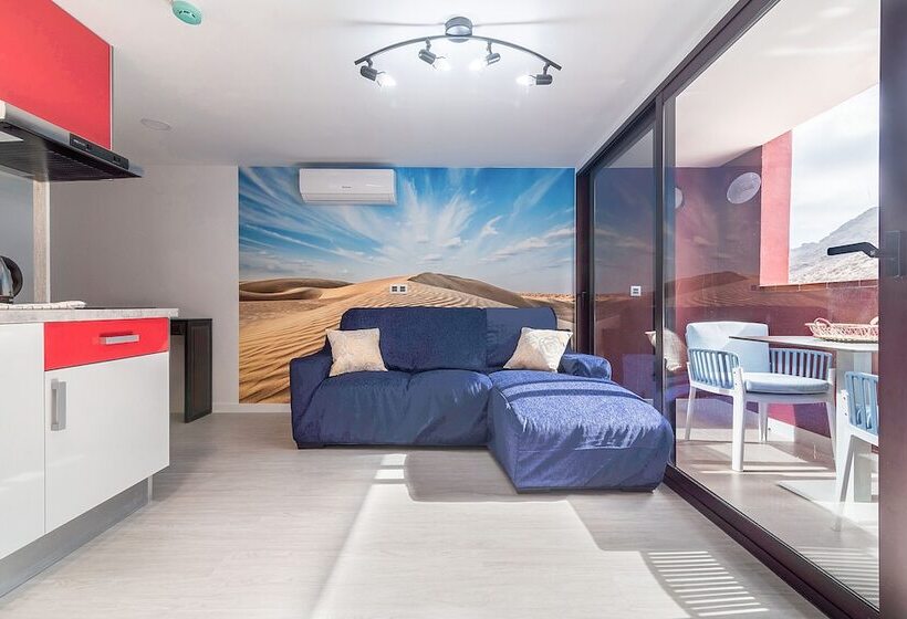 Apartamento 1 Quarto com Sacada Vista Piscina, Sol Mogan Suites - Adults Only
