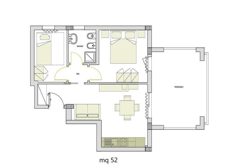 Апартаменты 2 Спальни, Alma Di Alghero Apartments