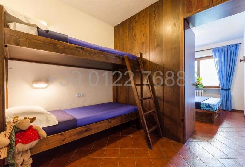 آپارتمان 1 خوابه با چشم‌انداز, Resort Palace Sestriere 1 E 2