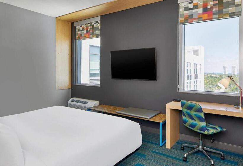 장애인을 위한 킹사이즈 침대 스탠다드 룸, Aloft Miami Aventura