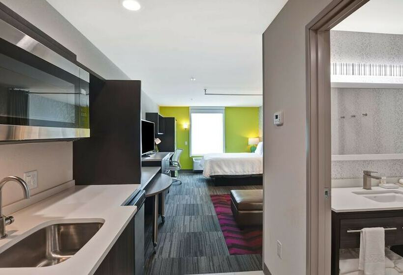 带双人床的标准工作室, Home2 Suites By Hilton Hot Springs