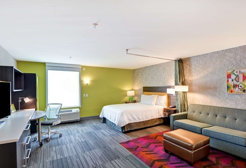 带双人床的标准工作室, Home2 Suites By Hilton Hot Springs