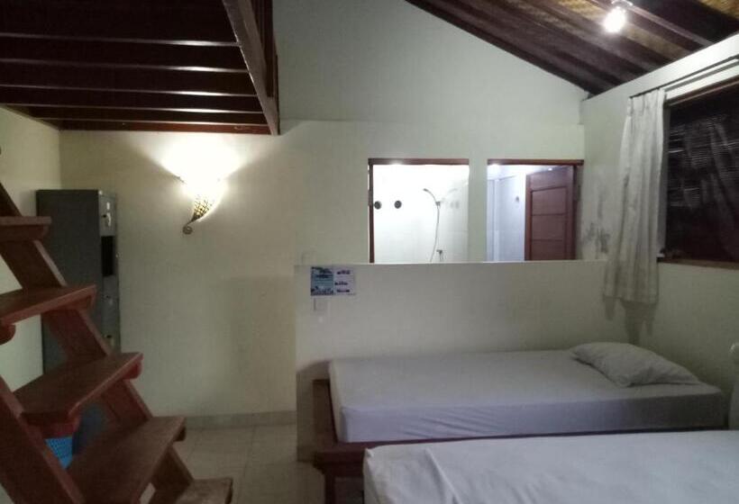 Кровать в Общей Комнате, Amed Stop Inn Homestay, Rooftop Restaurant And Bar