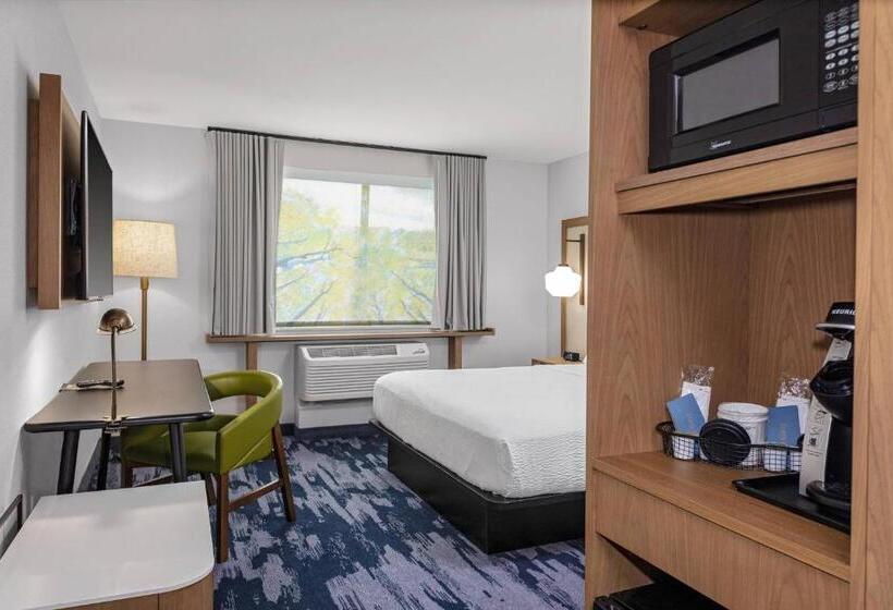 キングサイズベッドのスタンダードルーム, Fairfield Inn & Suites By Marriott Indianapolis Greenfield