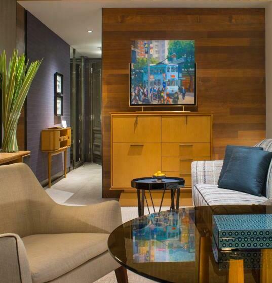 اتاق استاندارد با تخت دوبل و چشم‌انداز, Rosewood Hong Kong