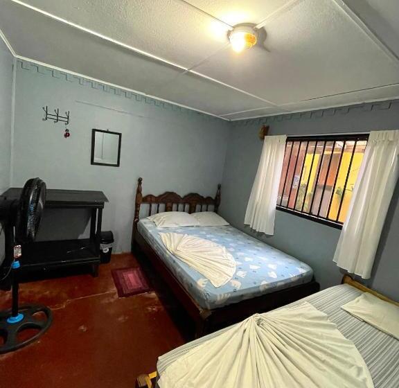 스탠다드 트리픔 룸 공동욕실, Pura Vida Hostel