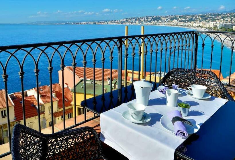 디럭스 룸 바다 전망, Hôtel La Pérouse Nice Baie Des Anges   Recently Fully Renovated