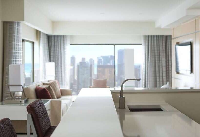 Suite med udsigt over byen, Chicago Marriott Downtown Magnificent Mile