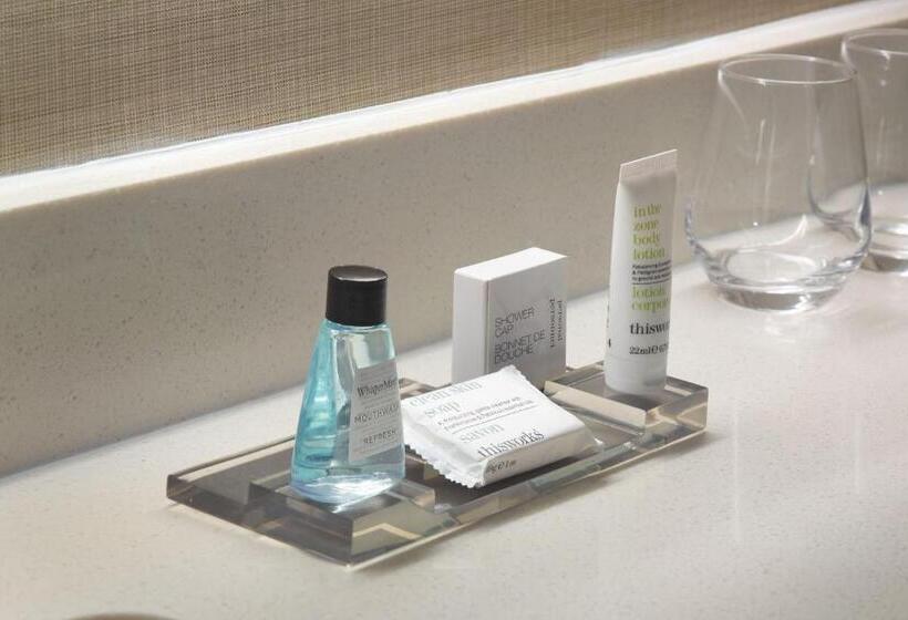 חדר דחוקס עם מיטת קינג, Charlotte Marriott City Center
