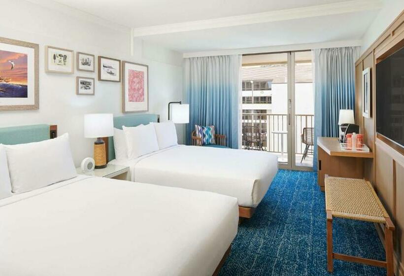 اتاق استاندارد با چشم‌انداز دریا, Outrigger Reef Waikiki Beach Resort