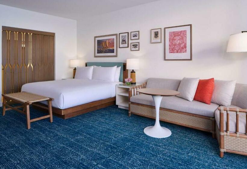 اتاق استاندارد با تخت بزرگ, Outrigger Reef Waikiki Beach Resort