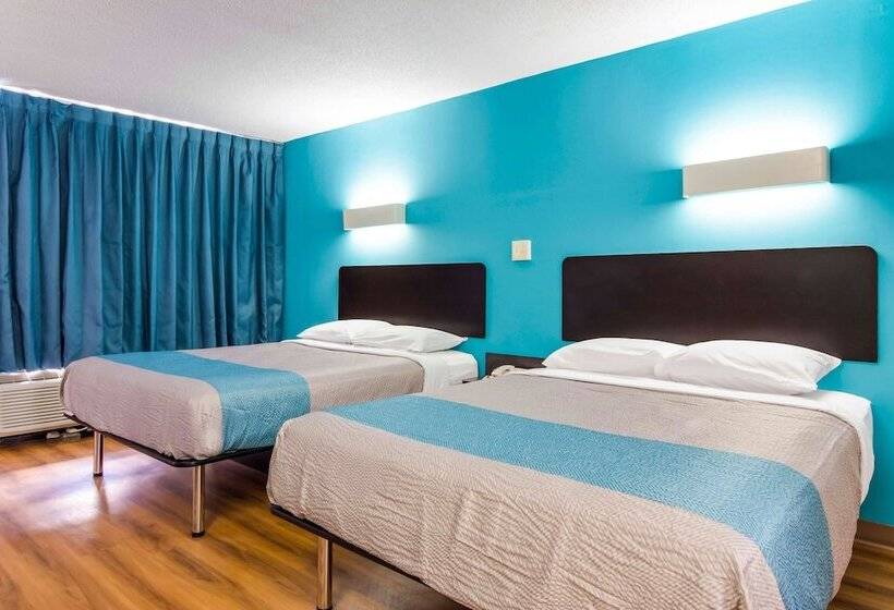 Номер Стандарт 2 Двуспальные Кровати, Motel 6 Lagrange Ga