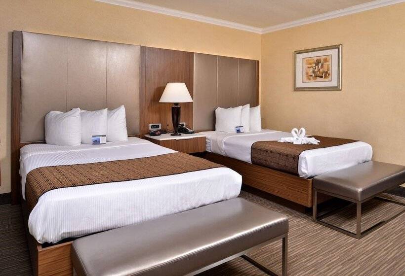 اتاق استاندارد با 2 تخت دوبل, Best Western Hollywood Plaza Inn Hotel   Hollywood Walk Of Fame La