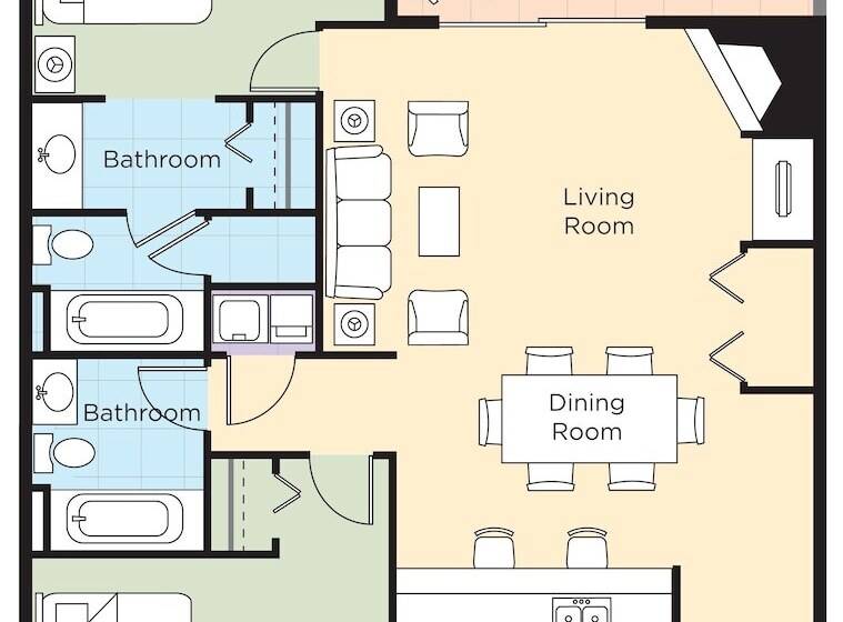 침실 2개 아파트, Worldmark Lake Of The Ozarks