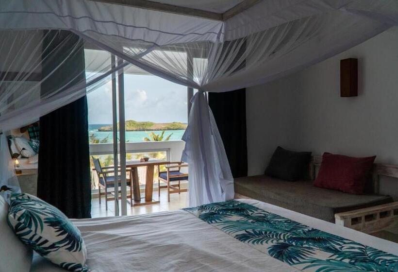 اتاق استاندارد با بالکن و چشم‌انداز دریا, Visiwa Beach Resort