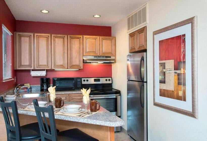 带大床的标准工作室, Residence Inn Kalamazoo East