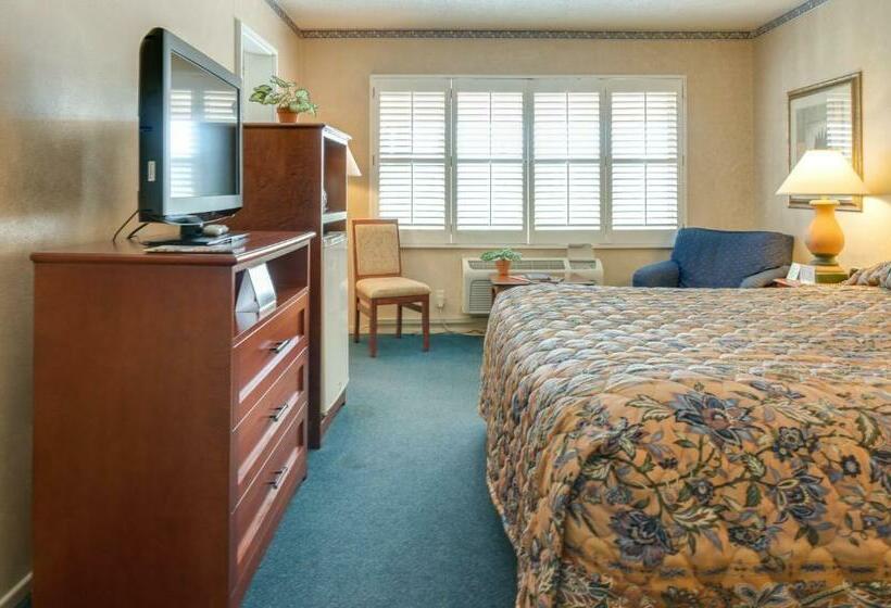 带大床的标准间, Saga Motor Hotel Pasadena