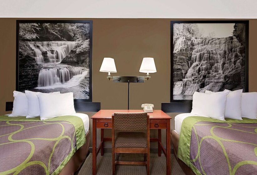Номер Стандарт 2 Двуспальные Кровати, Super 8 By Wyndham Ithaca
