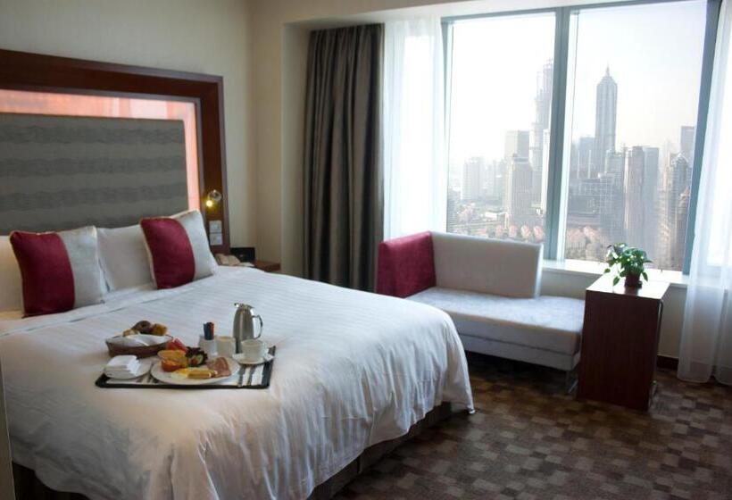 디럭스 룸 킹사이즈 침대, Novotel Atlantis Shanghai   Breakfast In The Clouds With River View In The Revolving Restaurant