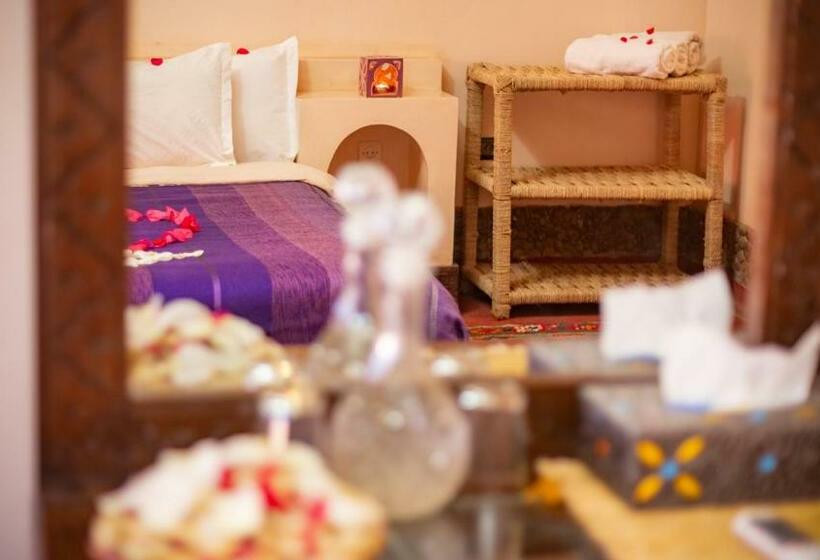 חדר משפחתי נוף לבריכה, Ecolodge L île De Ouarzazate