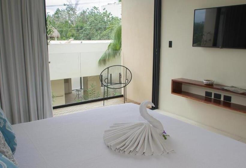 デラックスの４人部屋, Moonshine Tulum Hotel & Hostel