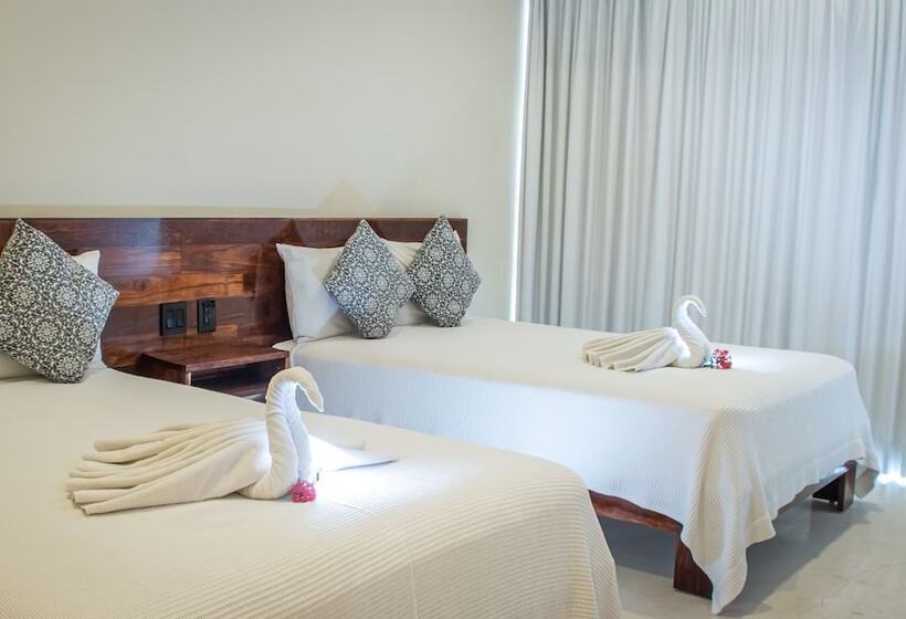デラックスの４人部屋, Moonshine Tulum Hotel & Hostel