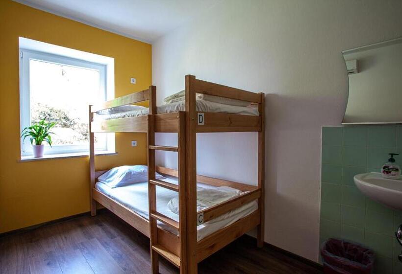 اتاق استاندارد چهارنفره با سرویس بهداشتی مشترک, Hostel Trobenta In Oblak