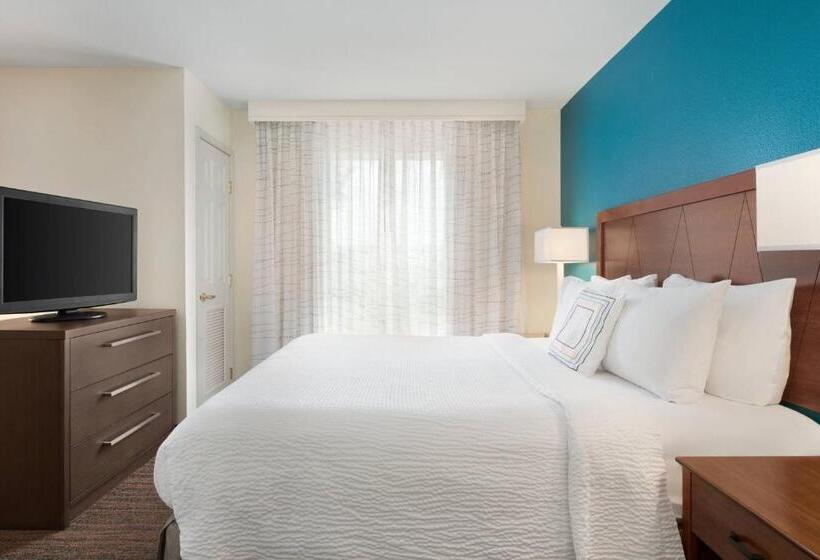 带大床的标准工作室, Residence Inn By Marriott Las Vegas Stadium Area