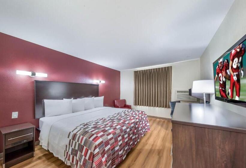 带大床的高级房间, Red Roof Inn & Suites Denton