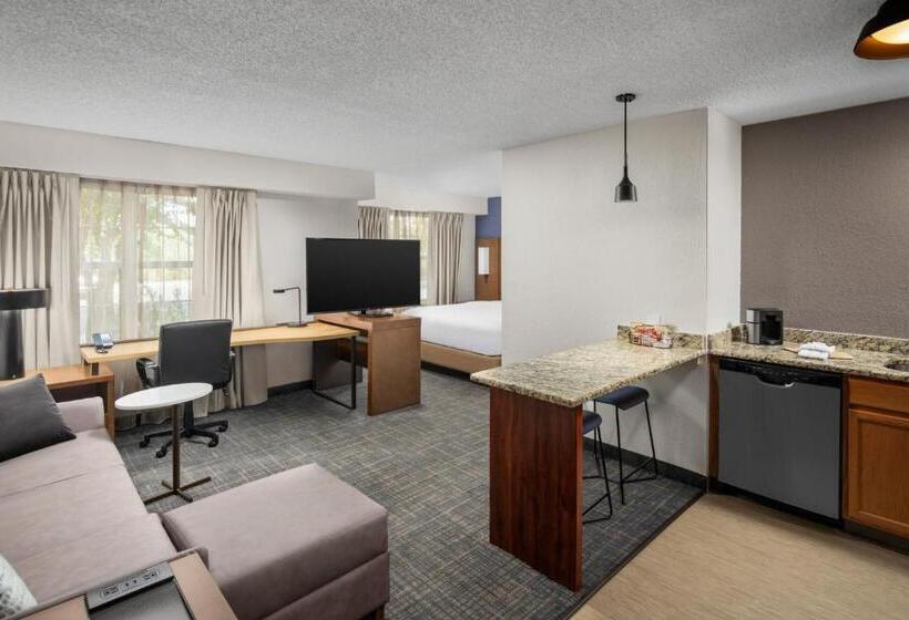 带大床的标准工作室, Residence Inn By Marriott Orlando East/ucf Area