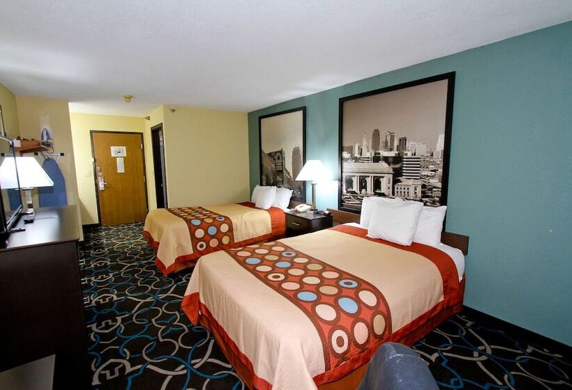 Номер Стандарт 2 Двуспальные Кровати, Super 8 By Wyndham Kansas City