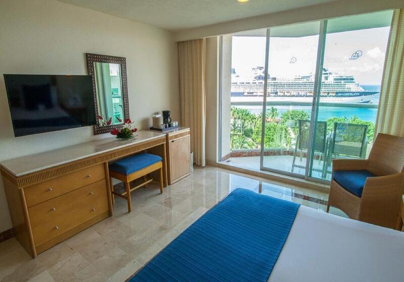 غرفة ديلوكس مطلّة علي البحر, Grand Park Royal Cozumel All Inclusive
