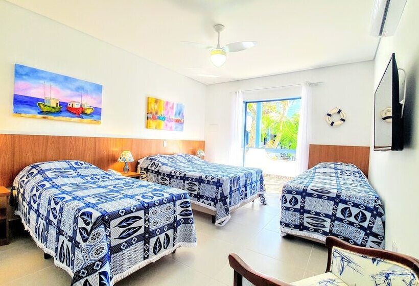 اتاق استاندارد چهار تخته, Brisa Do Mar Barê Praia Hotel   Praia De Barequeçaba