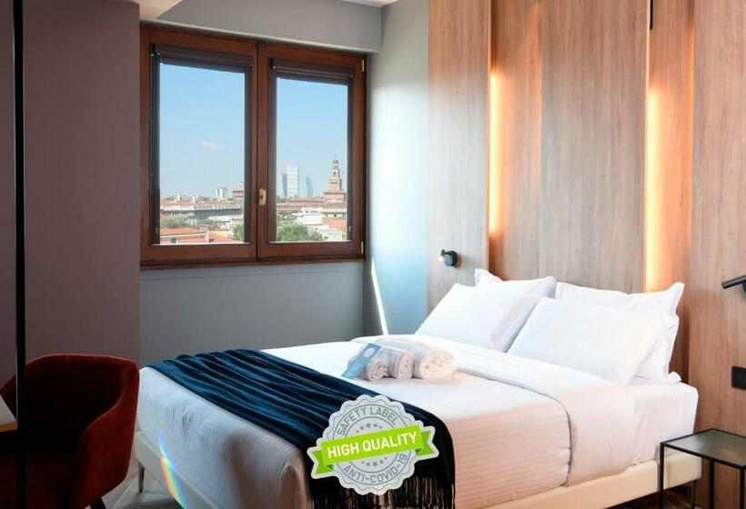 اتاق استاندارد با چشم‌انداز شهر, B&b Hotel Milano City Center Duomo