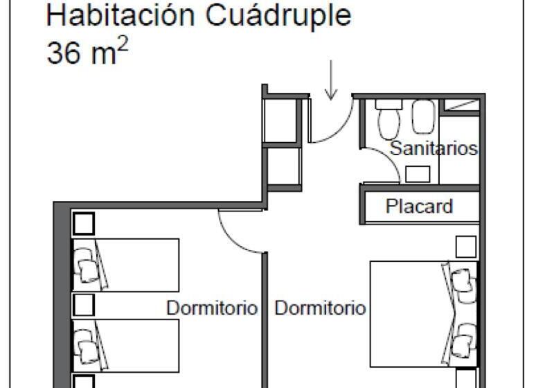 اتاق پنج‌تخته استاندارد, Libertador De Pinamar