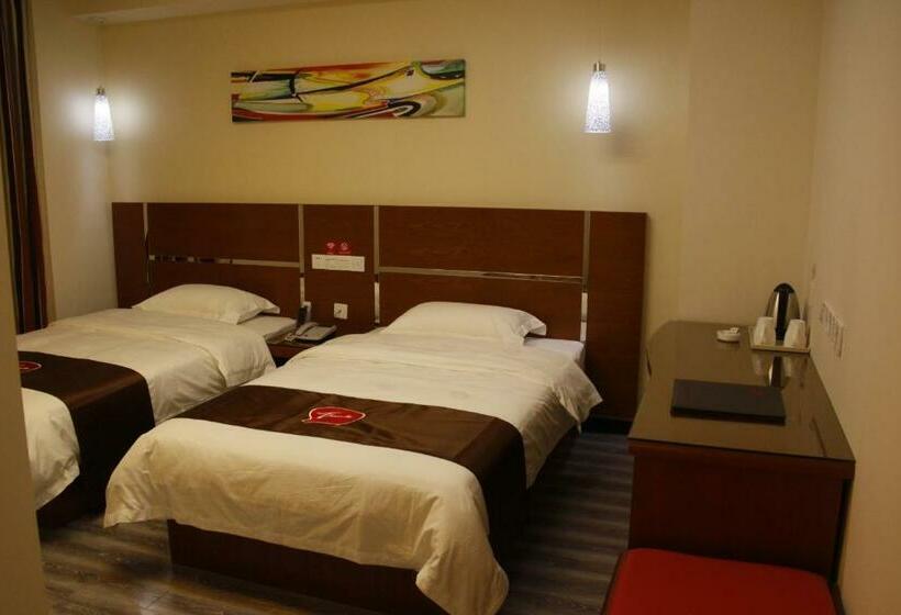Номер Стандарт, Thank Inn Chain Hotel Huebei Jinmen Jingshan County Chengzhong Road