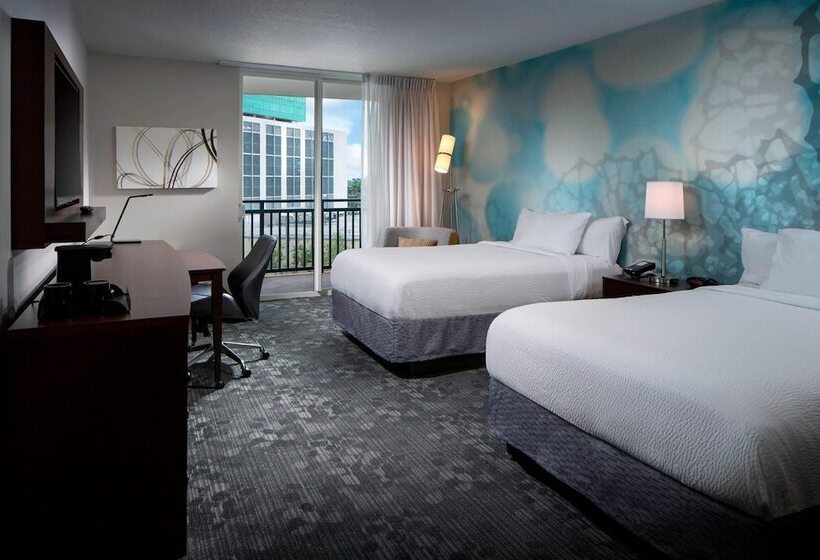 Номер Стандарт 2 Двуспальные Кровати, Courtyard Miami Dadeland