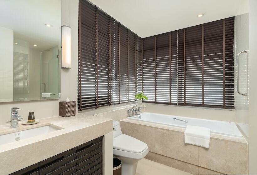 デラックススイートの３ベッドルーム, Sathorn Vista Bangkok  Marriott Executive Apartments