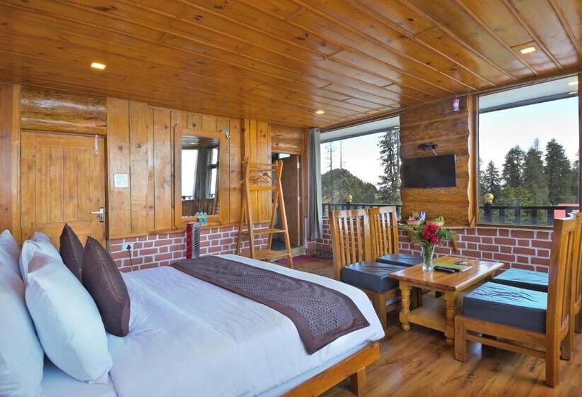 스탠다드 룸 킹사이즈 침대, La Riqueza Kanatal   Mountain View Rooms   Welcome New Year With Fresh Snowfall