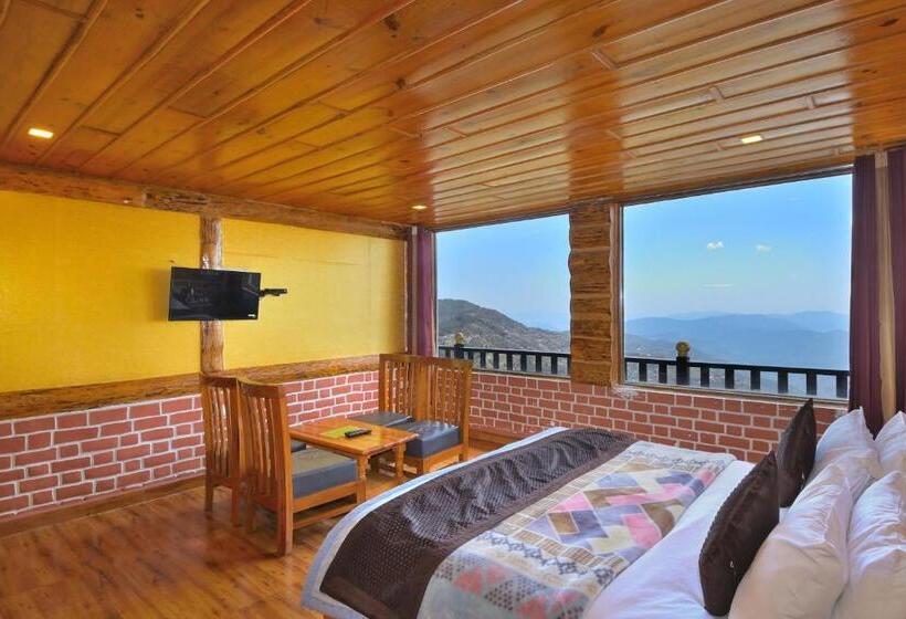 스탠다드 룸 킹사이즈 침대, La Riqueza Kanatal   Mountain View Rooms   Welcome New Year With Fresh Snowfall