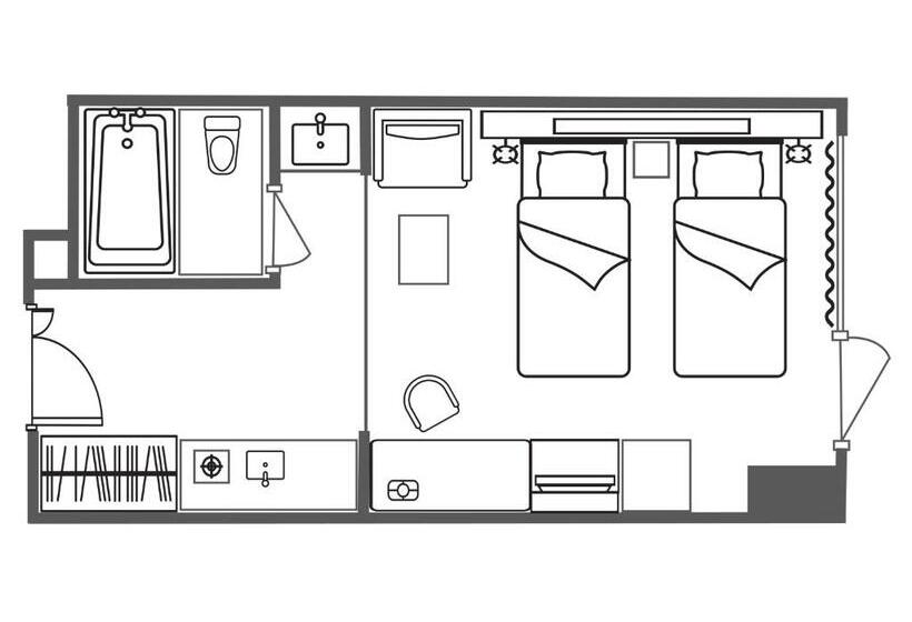 Студия Стандарт, Citadines Karasuma Gojo Kyoto