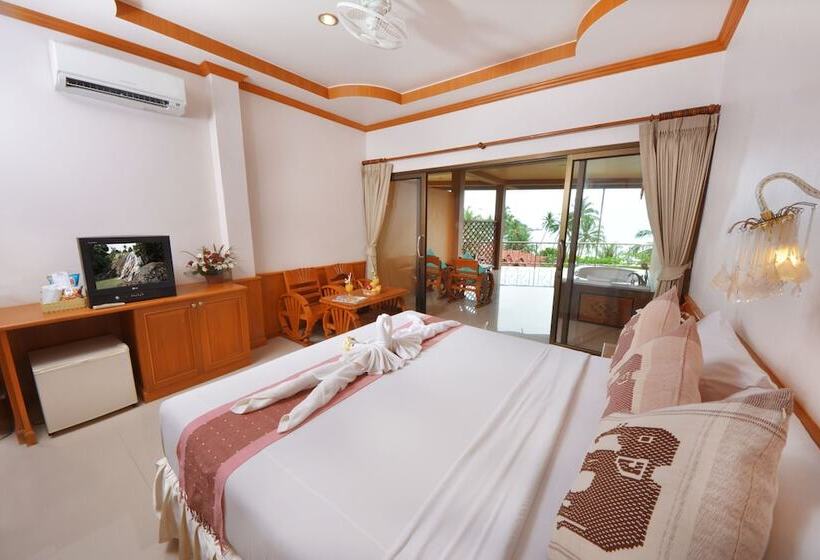 디럭스 룸 바다 전망, Haad Yao Bayview Resort & Spa   Sha Plus Certified