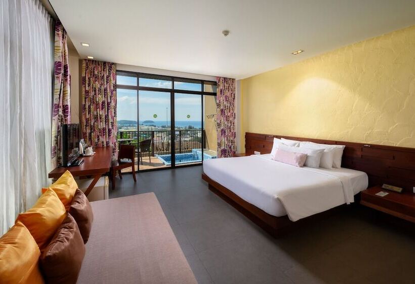 디럭스 룸 바다 전망, Karon Phunaka Resort
