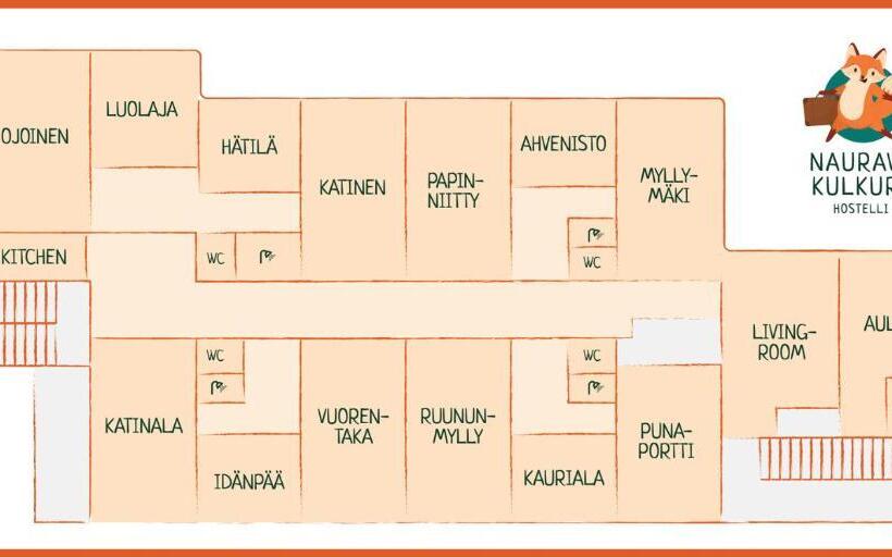 Номер Стандарт Индивидуальный, Kulkuri Hostellit Hämeenlinna