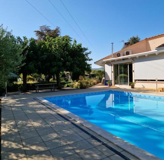 اتاق استاندارد با چشم‌انداز استخر, Chambre Hôte Avec Piscine   La Vialatte