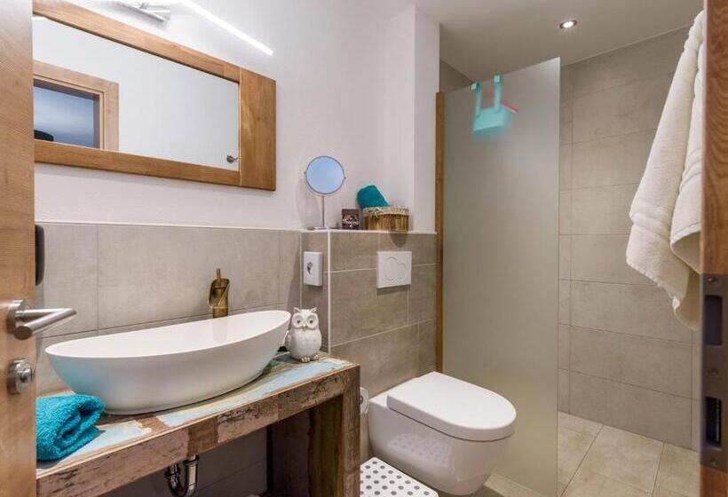景色の見える一ベッドルームアパートメント, Restaurant Appartements Almdiele