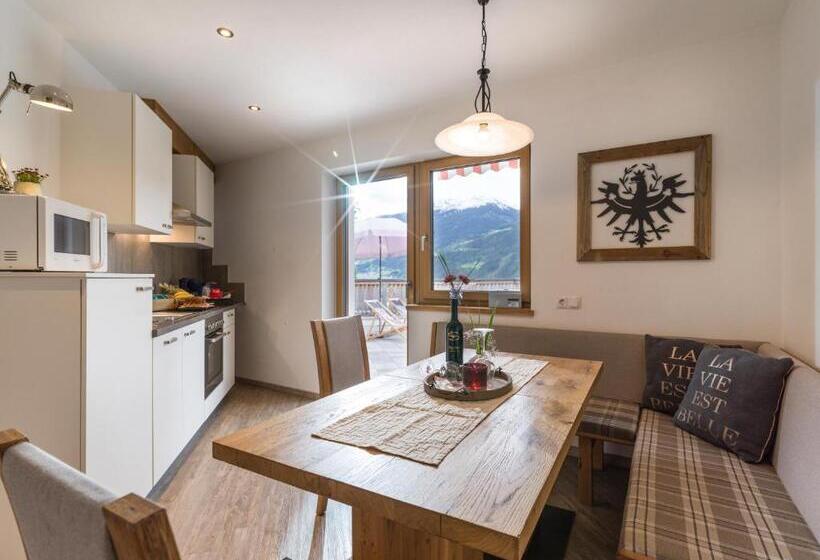 景色の見える一ベッドルームアパートメント, Restaurant Appartements Almdiele